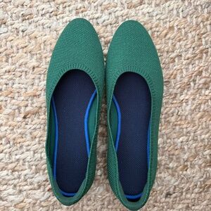Vivaia Emerald Green Claire Ballet Flat - Womens 37